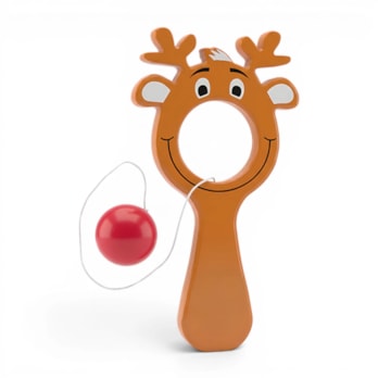 Wholesale Christmas Mini Reindeer Bat & Ball Game 6pk | Wholesale Direct