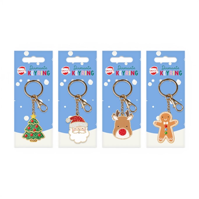 Wholesale Christmas Diamante Keyring CDU | Wholesale Direct Wholesale Christmas Diamante Keyring CDU | Wholesale Direct