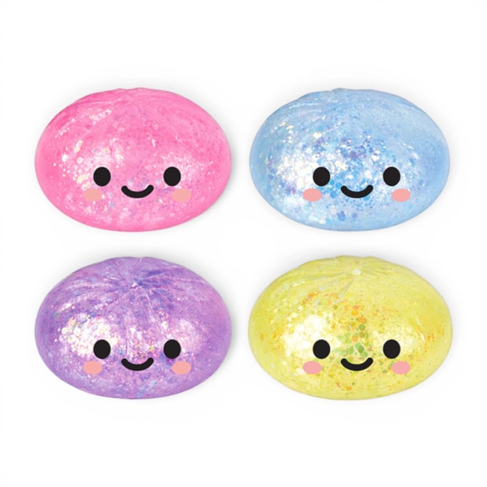 Wholesale Squishy Chunky Glitter Dumplings Dia 8.5cm CDU | Wholesale Direct