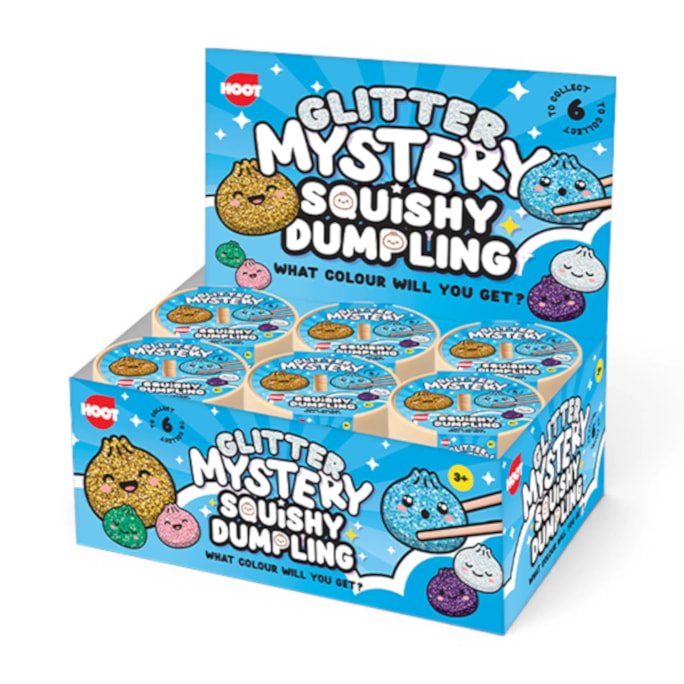 Wholesale Squishy Glitter Dumplings 8.5cm CDU | Wholesale Direct