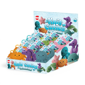 Wholesale Knit Cuties Sea Animals Keyring 10cm CDU | Wholesale Direct