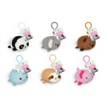 Wholesale Knit Cuties Animals Keyring 10cm CDU | Wholesale Direct