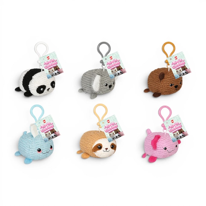 Wholesale Knit Cuties Animals Keyring 10cm CDU | Wholesale Direct
