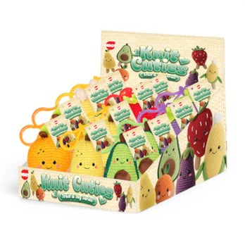 Wholesale Knit Cuties Fruit Keyring 10cm CDU | Wholesale Direct