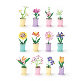 Wholesale Flower Pot Building Blocks Series 1 CDU | Wholesale Direct Wholesale Flower Pot Building Blocks Series 1 CDU | Wholesale Direct