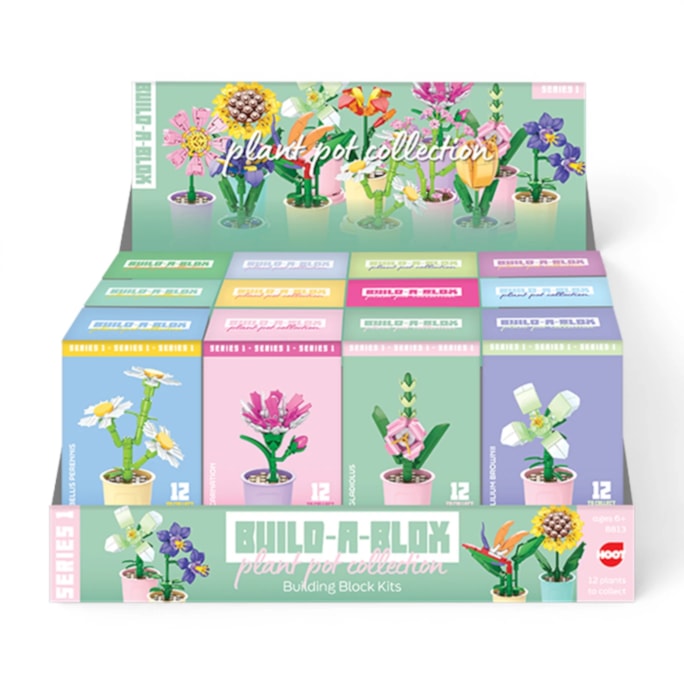 Wholesale Flower Pot Building Blocks Series 1 CDU | Wholesale Direct Wholesale Flower Pot Building Blocks Series 1 CDU | Wholesale Direct