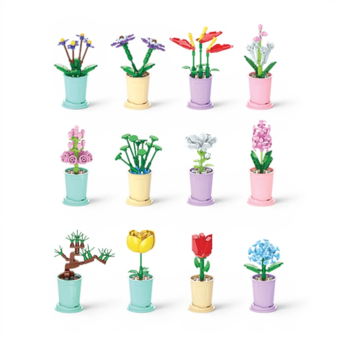Wholesale Flower Pot Building Blocks Series 2 CDU | Wholesale Direct Wholesale Flower Pot Building Blocks Series 2 CDU | Wholesale Direct