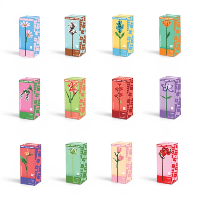 Wholesale Flower Building Blocks Series 1 CDU | Wholesale Direct Wholesale Flower Building Blocks Series 1 CDU | Wholesale Direct