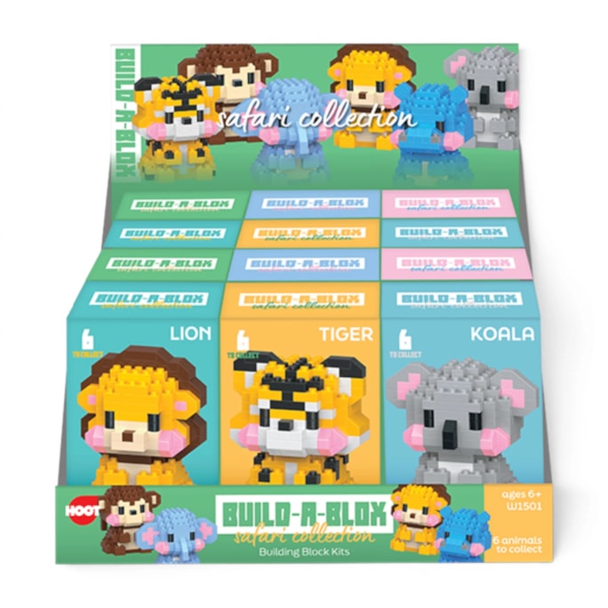 Wholesale Safari Animal Building Blocks CDU | Wholesale Direct