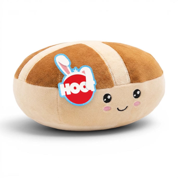 Wholesale Hot Cross Bun Plush 19cm CDU | Wholesale Direct Wholesale Hot Cross Bun Plush 19cm CDU | Wholesale Direct