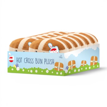 Wholesale Hot Cross Bun Plush 19cm CDU | Wholesale Direct