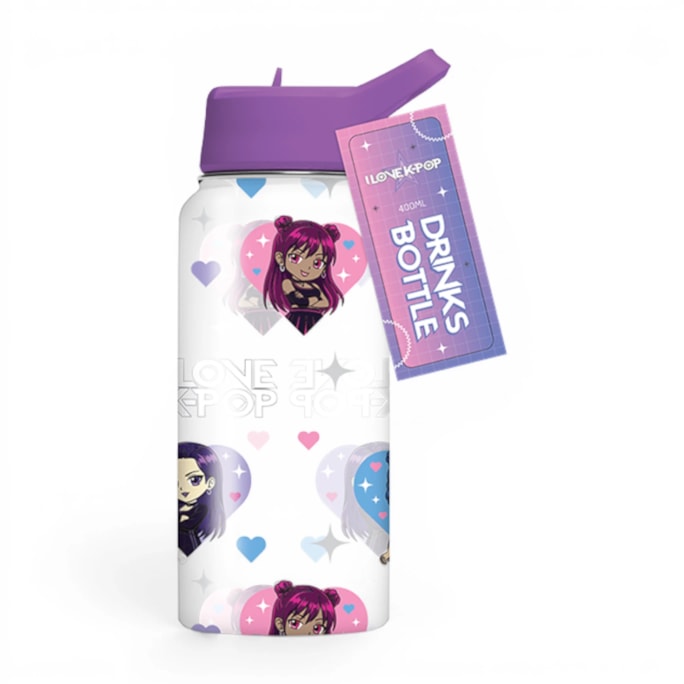 Wholesale Printed Bottle with Straw 400ml | Wholesale Direct