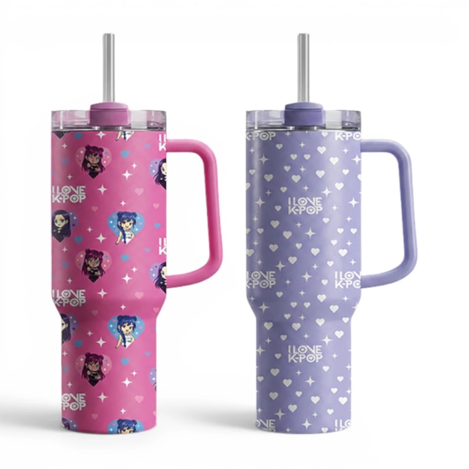 Wholesale Printed Double Wall Tumbler with Handle 600ml | Wholesale Direct