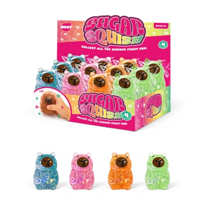 Wholesale Glitter Animal Sugar Filled Squishy CDU | Wholesale Direct
