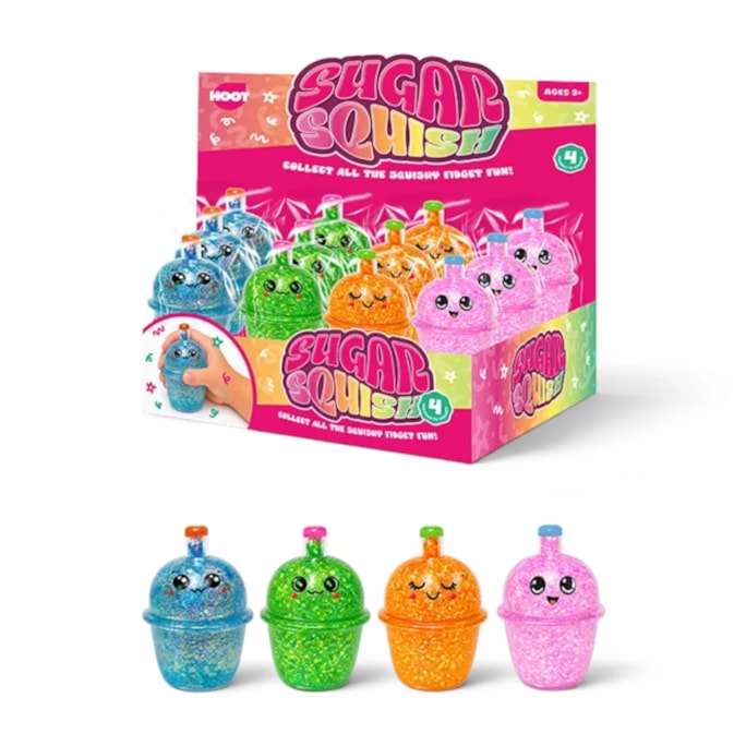 Wholesale Glitter Drink Sugar Filled Squishy CDU | Wholesale Direct