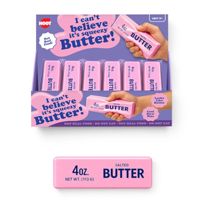 Wholesale Pink Squeezy Butter 13.5cm CDU | Wholesale Direct Wholesale Pink Squeezy Butter 13.5cm CDU | Wholesale Direct