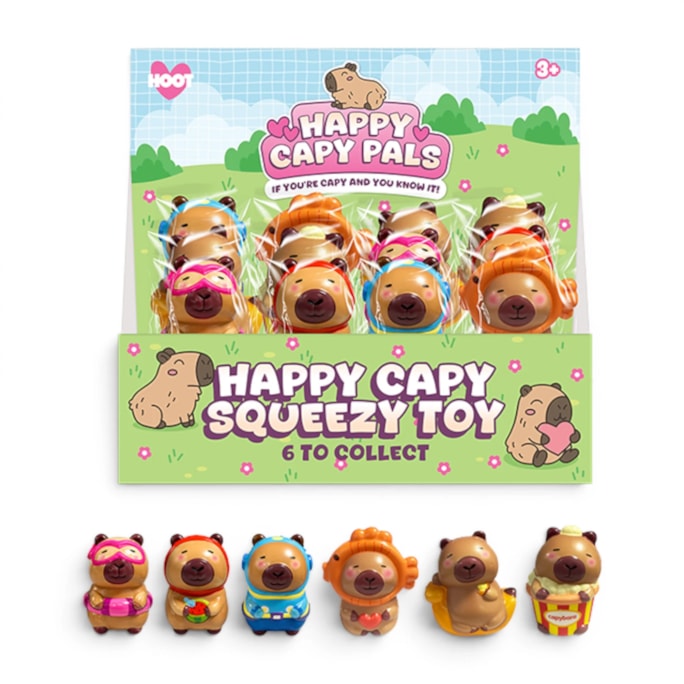 Wholesale Capybara PU Squeezy 10cm CDU | Wholesale Direct Wholesale Capybara PU Squeezy 10cm CDU | Wholesale Direct