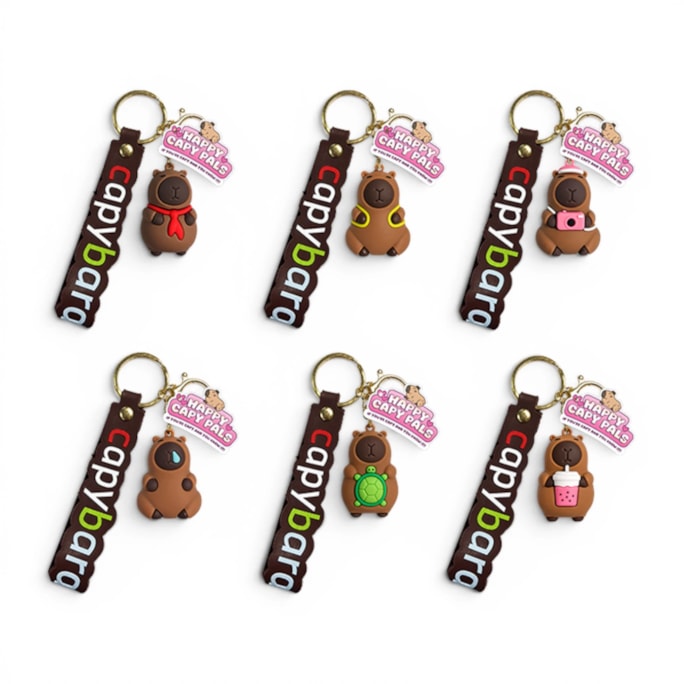 Wholesale Capybara Tag Keyring CDU | Wholesale Direct Wholesale Capybara Tag Keyring CDU | Wholesale Direct