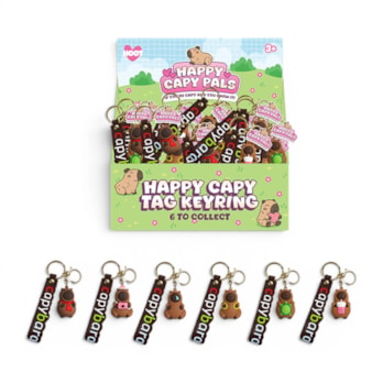 Wholesale Capybara Tag Keyring CDU | Wholesale Direct