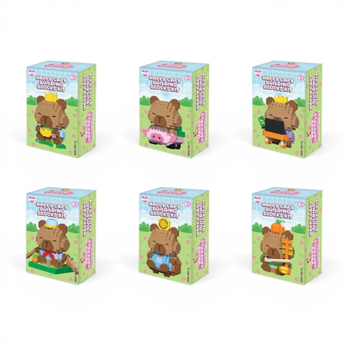 Wholesale Capybara Building Blocks 11.5cm CDU | Wholesale Direct