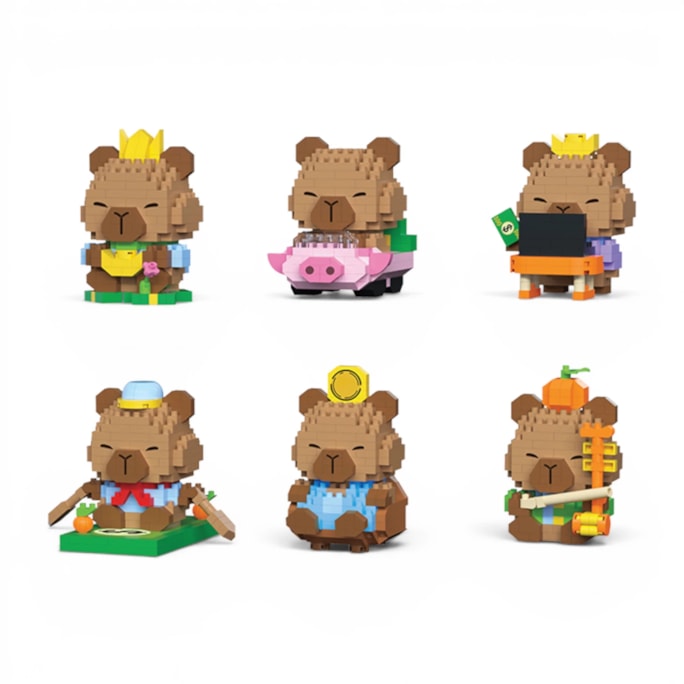 Wholesale Capybara Building Blocks 11.5cm CDU | Wholesale Direct