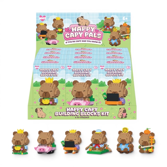 Wholesale Capybara Building Blocks 11.5cm CDU | Wholesale Direct