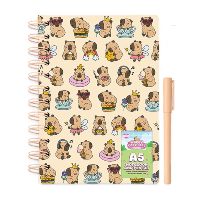 Wholesale Capybara Wiro Notebook & Pen CDU | Wholesale Direct