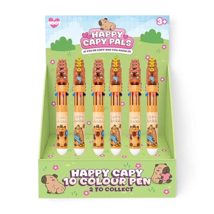 Wholesale Capybara 10 Colour Pen CDU | Wholesale Direct