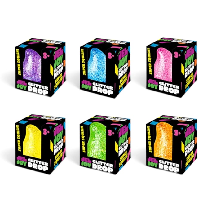 Wholesale Squishy Glitter Drop 3.5x4x5cm CDU | Wholesale Direct