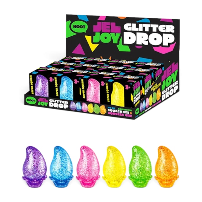 Wholesale Squishy Glitter Drop 3.5x4x5cm CDU | Wholesale Direct