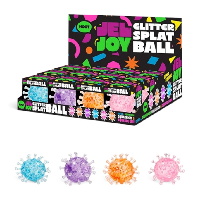 Wholesale Squishy Glitter Splat Ball 8cm CDU | Wholesale Direct