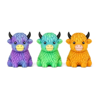 Wholesale Coloured Highland Cow Stretchy CDU | Wholesale Direct