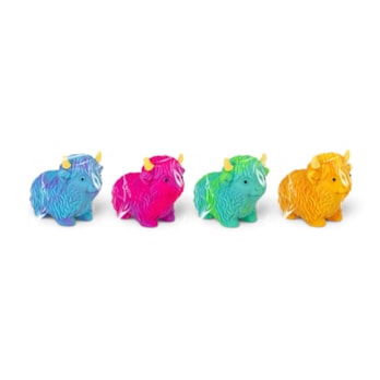 Wholesale Coloured Highland Cow Stretchy 10cm CDU | Wholesale Direct Wholesale Coloured Highland Cow Stretchy 10cm CDU | Wholesale Direct