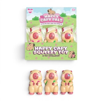 Wholesale Capybara PU Squeezy 11cm CDU | Wholesale Direct