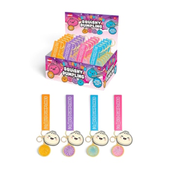 Wholesale Squishy LED Dumpling Keyring With Tag 3.5cm CDU | Wholesale Direct