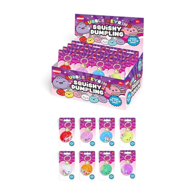 Wholesale Dumpling Bubble Keyring 4.5cm CDU | Wholesale Direct