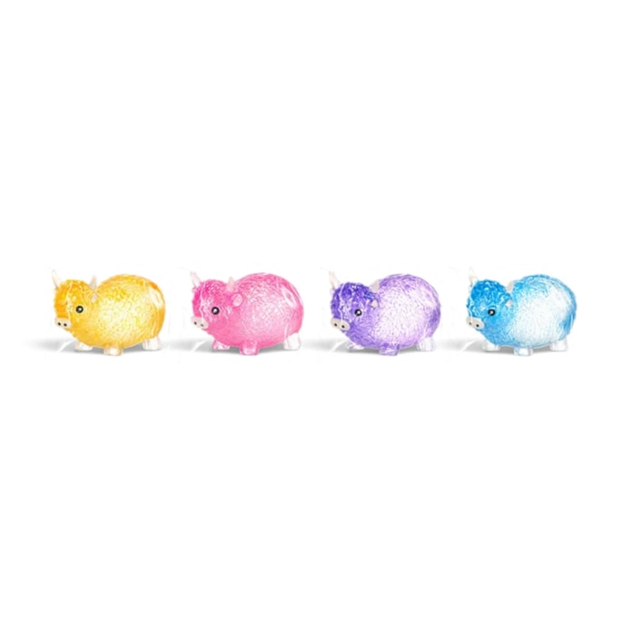 Wholesale Glitter Highland Cow Sugar Filled Squishy 9.5cm CDU | Wholesale Direct
