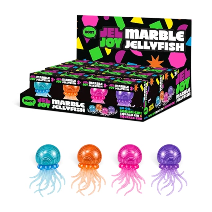 Wholesale Squishy Marble Jelly Fish 9x5.7cm CDU | Wholesale Direct