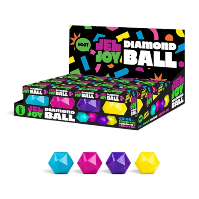 Wholesale Squishy Diamond Ball 5.5cm CDU | Wholesale Direct