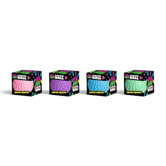 Wholesale Squishy Double Colour Ball 6cm CDU | Wholesale Direct