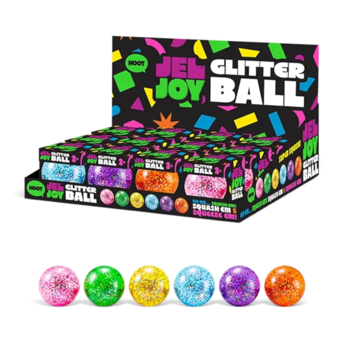 Wholesale Squishy Glitter Ball 6cm CDU | Wholesale Direct