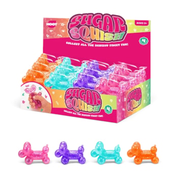 Wholesale Glitter Dog Sugar Filled Squishy CDU | Wholesale Direct