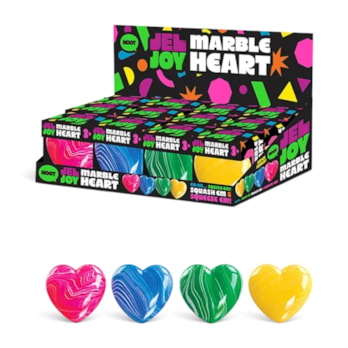 Wholesale Marble Squishy Heart 6x3.5cm CDU | Wholesale Direct