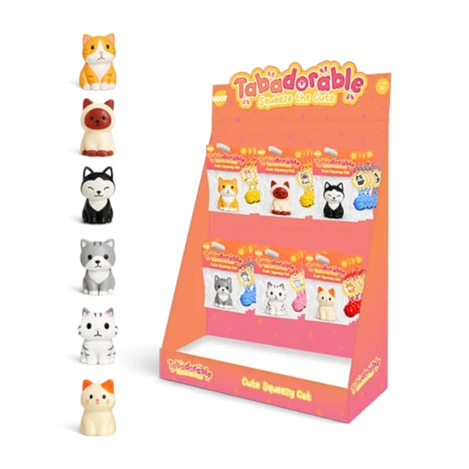 Wholesale Squishy Mini Cat CDU | Wholesale Direct