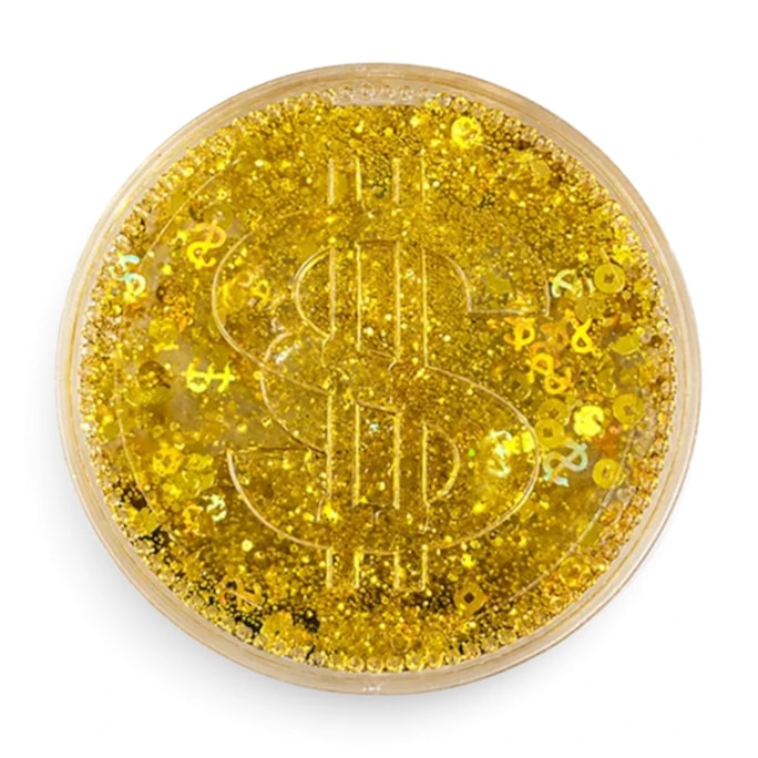 Wholesale Big Glitter Squishy Coin 8.5cm CDU | Wholesale Direct