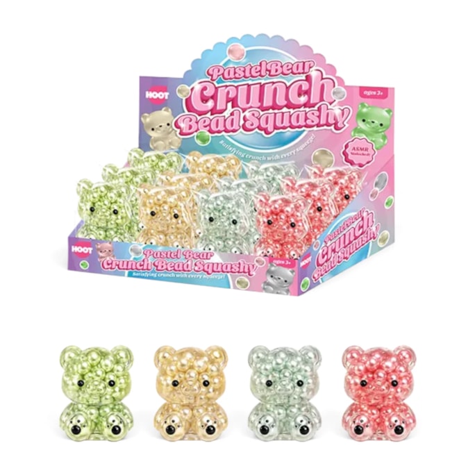Wholesale Crunch Stress Bear 7cm CDU | Wholesale Direct