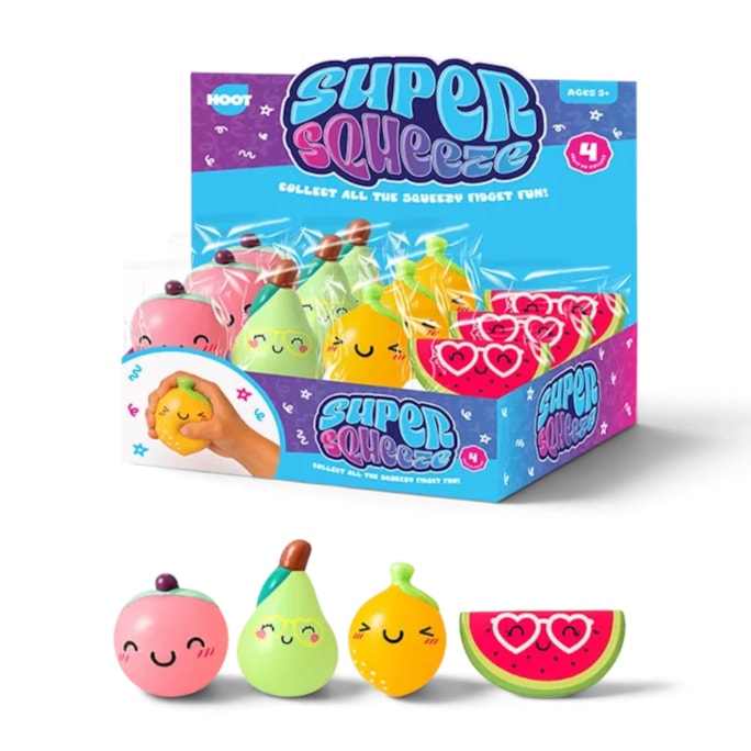 Wholesale Cute Fruit PU Squeezy 12cm CDU | Wholesale Direct