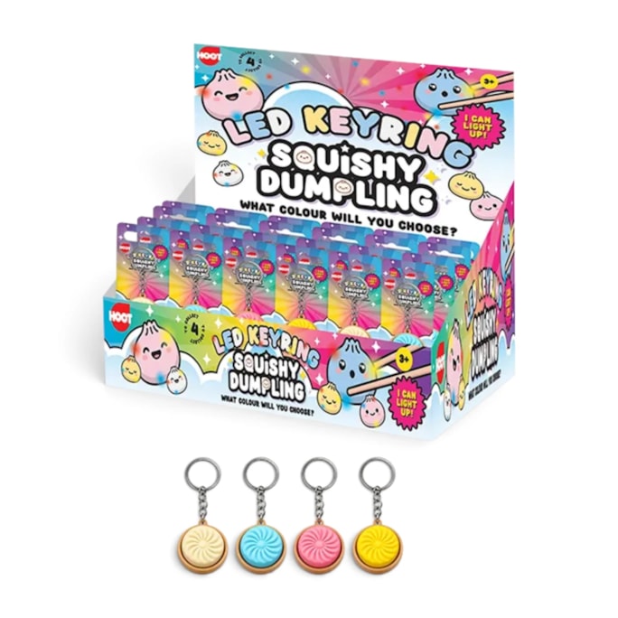 Wholesale Dumpling Light Up Key Ring CDU | Wholesale Direct Wholesale Dumpling Light Up Key Ring CDU | Wholesale Direct