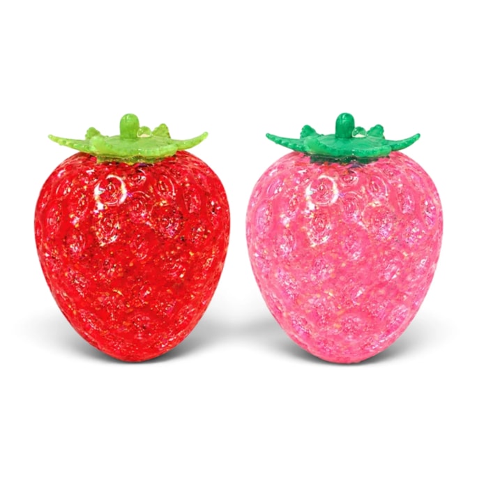 Wholesale Glitter Strawberry Sugar Filled Squishy 8cm CDU | Wholesale Direct Wholesale Glitter Strawberry Sugar Filled Squishy 8cm CDU | Wholesale Direct