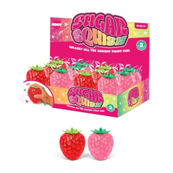 Wholesale Glitter Strawberry Sugar Filled Squishy 8cm CDU | Wholesale Direct Wholesale Glitter Strawberry Sugar Filled Squishy 8cm CDU | Wholesale Direct